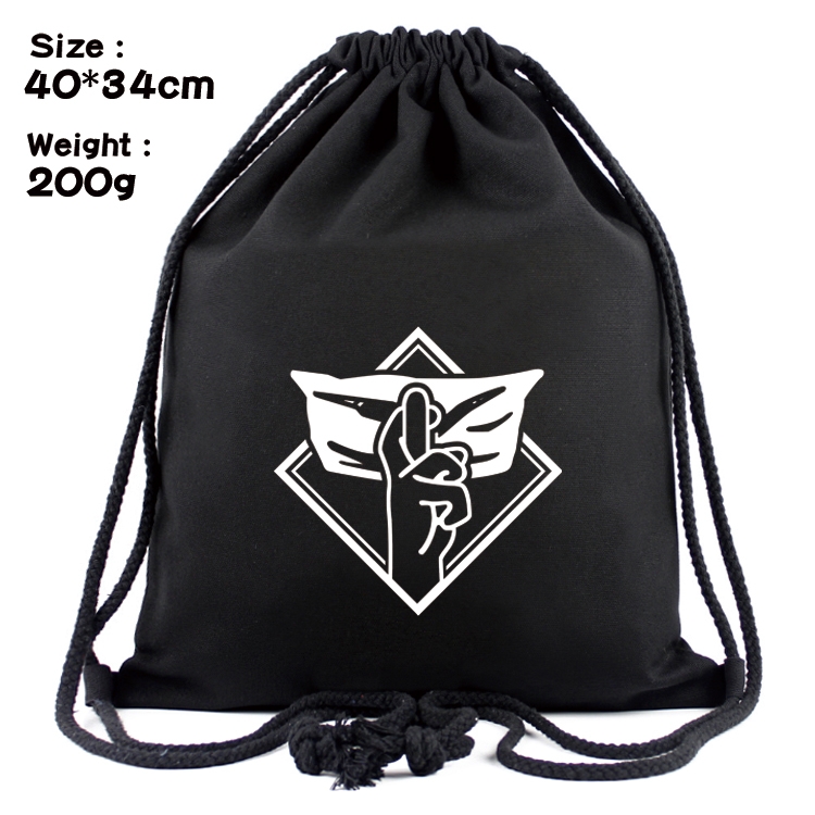 Jujutsu Kaisen Anime Coloring Book Drawstring Backpack 40X34cm 200g