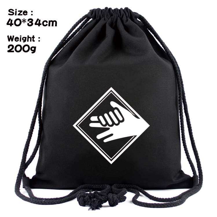 Jujutsu Kaisen Anime Coloring Book Drawstring Backpack 40X34cm 200g