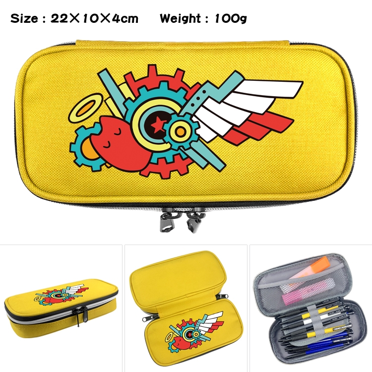 SK∞ Anime Waterproof canvas zipper clamshell pencil case pencil case 22x10x4cm