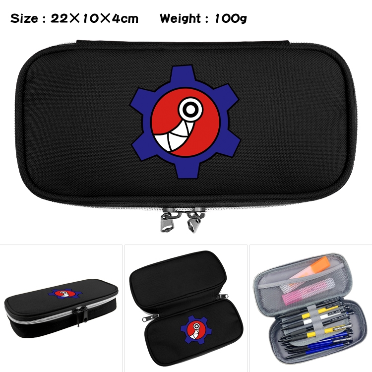 SK∞ Anime Waterproof canvas zipper clamshell pencil case pencil case 22x10x4cm