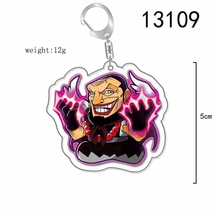 One Piece Anime Acrylic Keychain Charm price for 5 pcs 13109