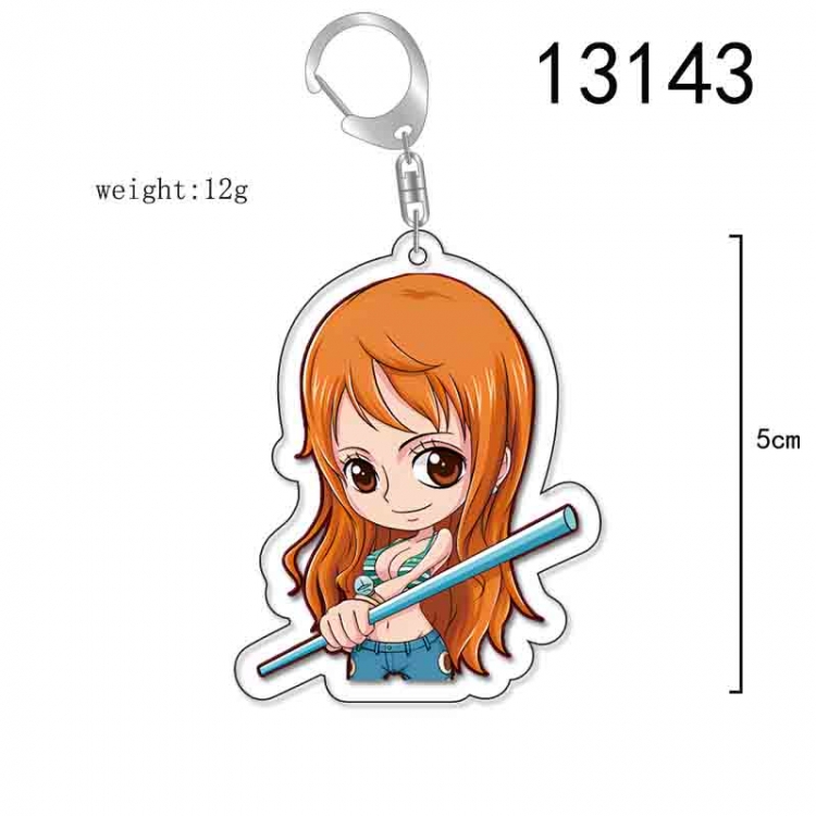 One Piece Anime Acrylic Keychain Charm price for 5 pcs 13143