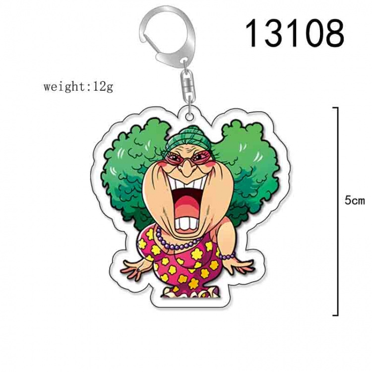 One Piece Anime Acrylic Keychain Charm price for 5 pcs 13108