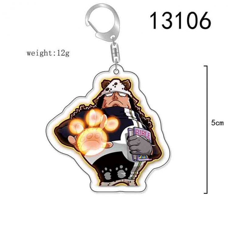 One Piece Anime Acrylic Keychain Charm price for 5 pcs 13106