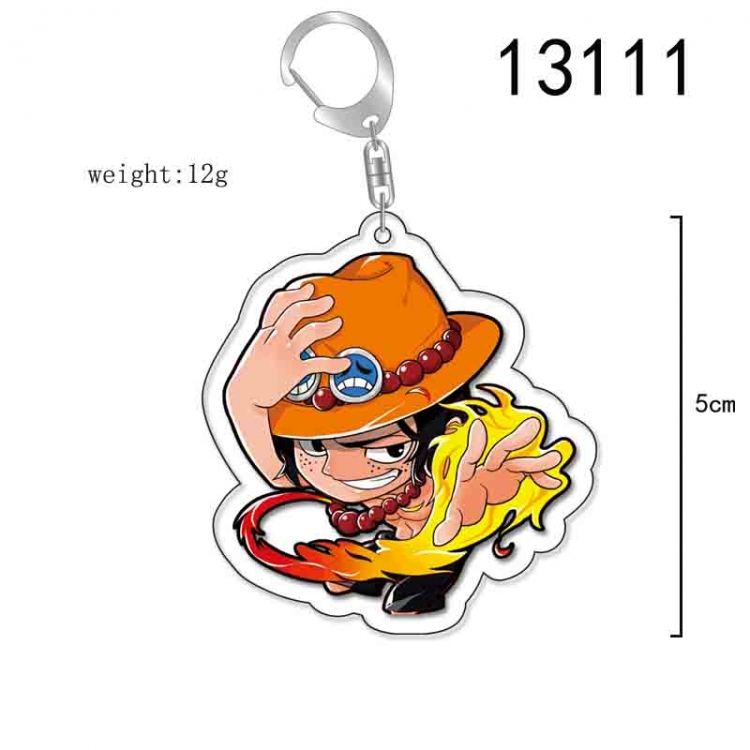 One Piece Anime Acrylic Keychain Charm price for 5 pcs 13111