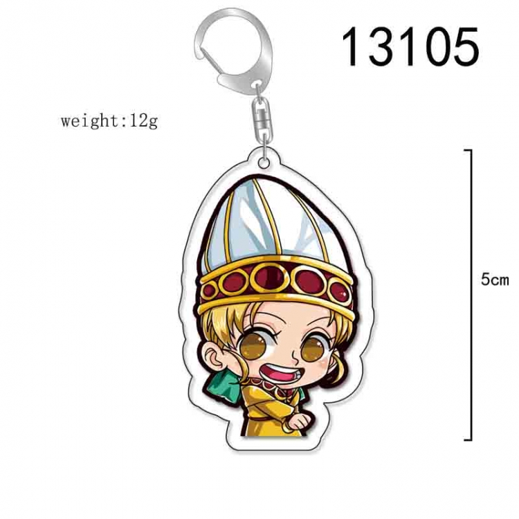 One Piece Anime Acrylic Keychain Charm price for 5 pcs 13105