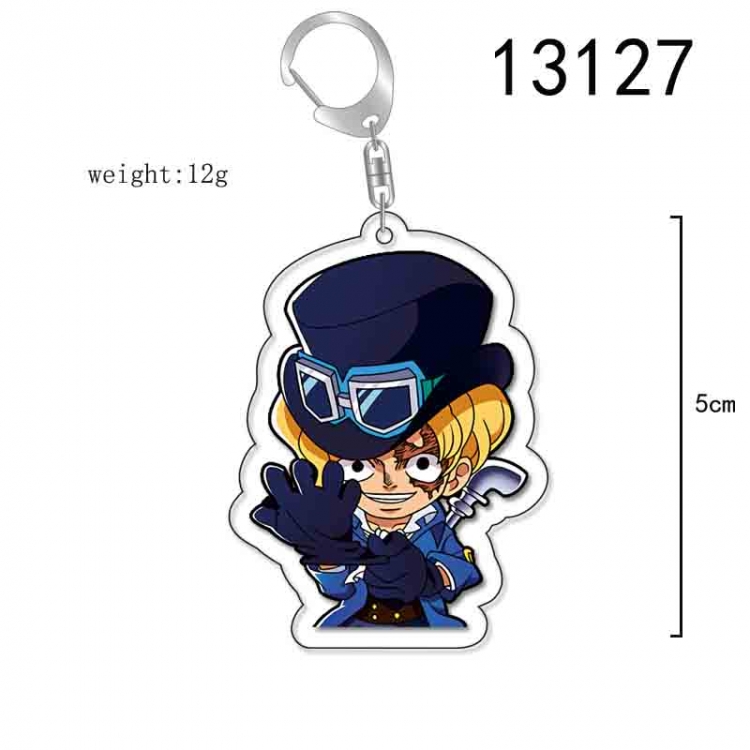 One Piece Anime Acrylic Keychain Charm price for 5 pcs 13127