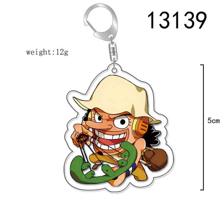 One Piece Anime Acrylic Keychain Charm price for 5 pcs 13139