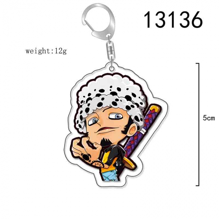 One Piece Anime Acrylic Keychain Charm price for 5 pcs 13136
