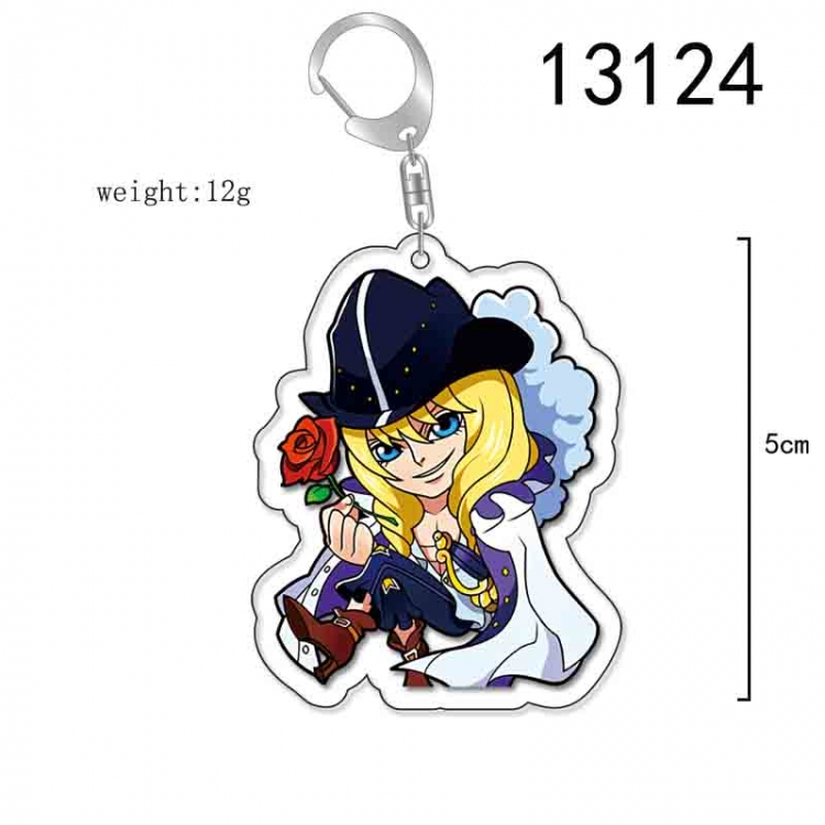 One Piece Anime Acrylic Keychain Charm price for 5 pcs 13124