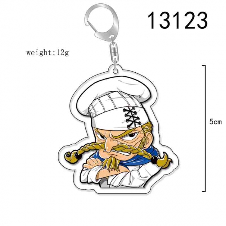 One Piece Anime Acrylic Keychain Charm price for 5 pcs 13123