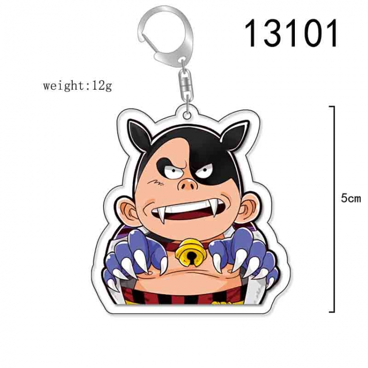 One Piece Anime Acrylic Keychain Charm price for 5 pcs 13101