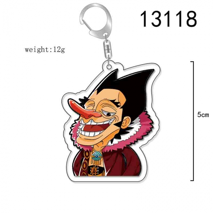 One Piece Anime Acrylic Keychain Charm price for 5 pcs 13118