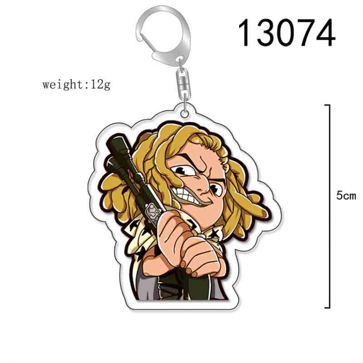 One Piece Anime Acrylic Keychain Charm price for 5 pcs 13074