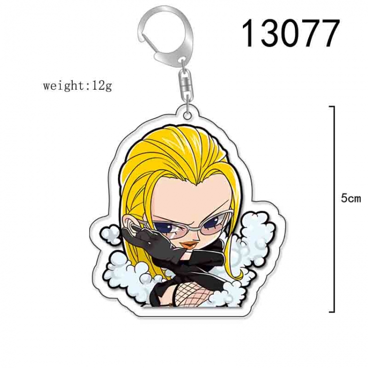 One Piece Anime Acrylic Keychain Charm price for 5 pcs 13077