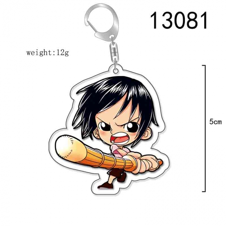 One Piece Anime Acrylic Keychain Charm price for 5 pcs 13081