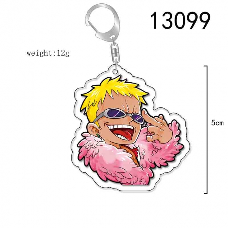 One Piece Anime Acrylic Keychain Charm price for 5 pcs 13099