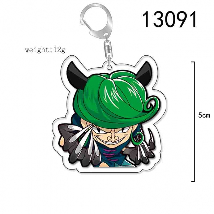 One Piece Anime Acrylic Keychain Charm price for 5 pcs 13091