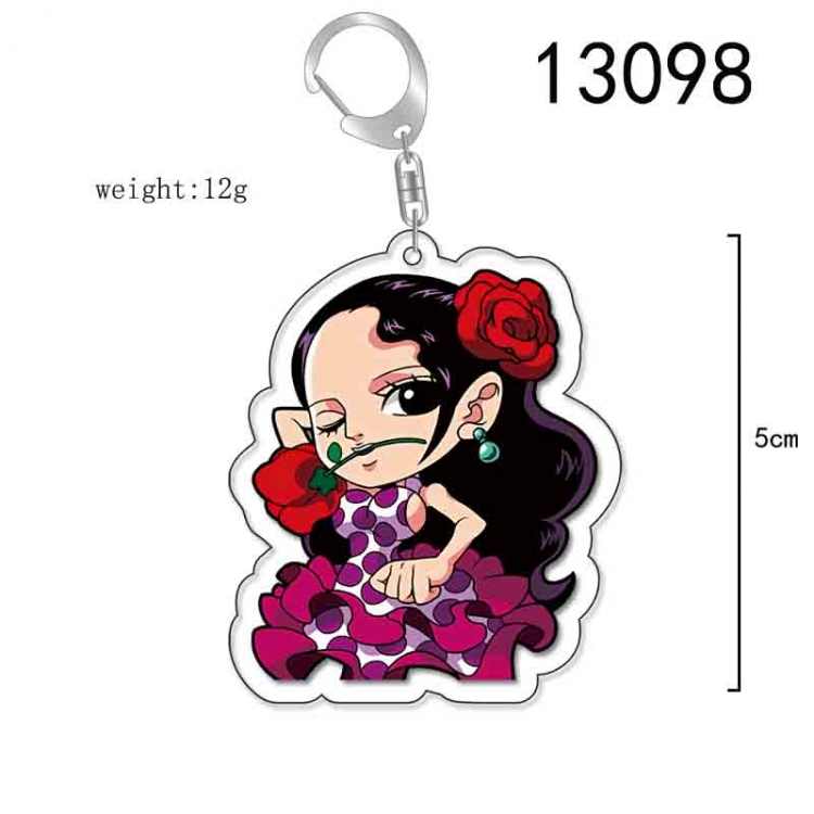 One Piece Anime Acrylic Keychain Charm price for 5 pcs 13098