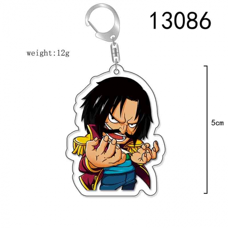 One Piece Anime Acrylic Keychain Charm price for 5 pcs 13086