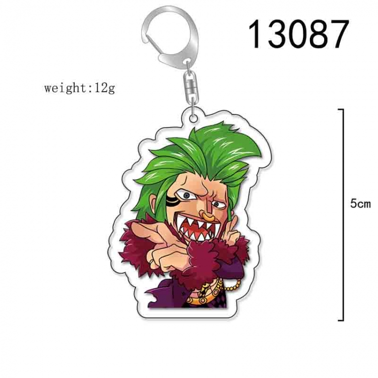 One Piece Anime Acrylic Keychain Charm price for 5 pcs 13087