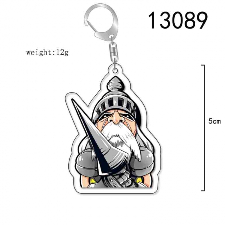 One Piece Anime Acrylic Keychain Charm price for 5 pcs 13089