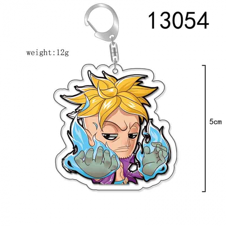 One Piece Anime Acrylic Keychain Charm price for 5 pcs 13054