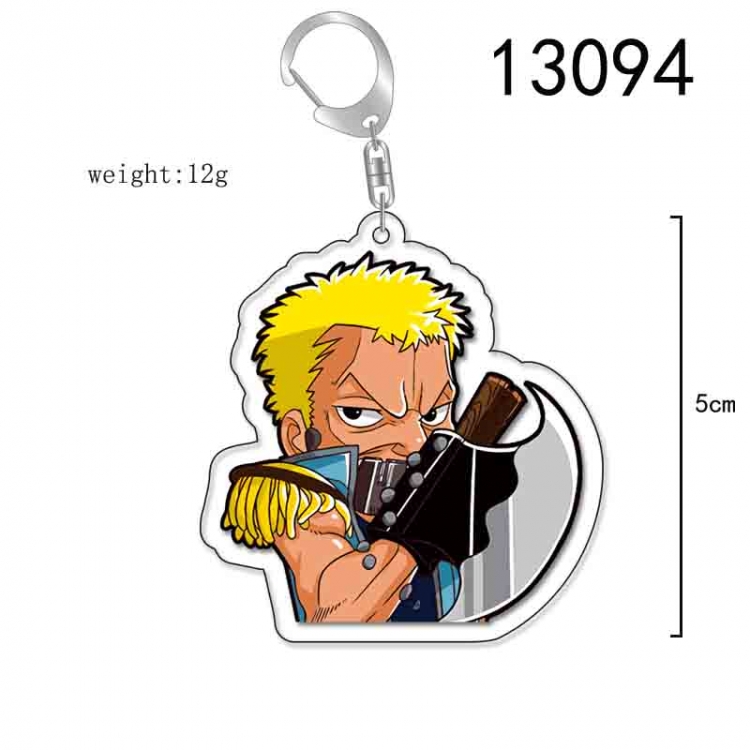 One Piece Anime Acrylic Keychain Charm price for 5 pcs 13094