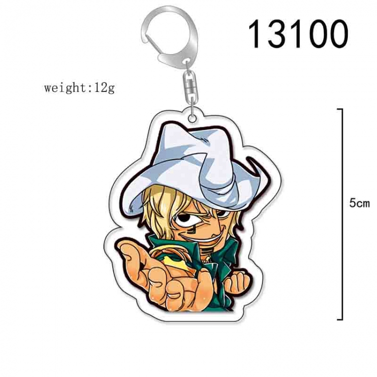 One Piece Anime Acrylic Keychain Charm price for 5 pcs 13100