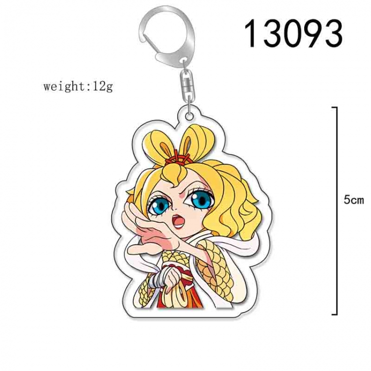 One Piece Anime Acrylic Keychain Charm price for 5 pcs 13093