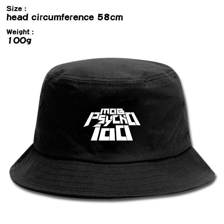 Mob Psycho 100 Anime canvas fisherman hat sun hat 58cm