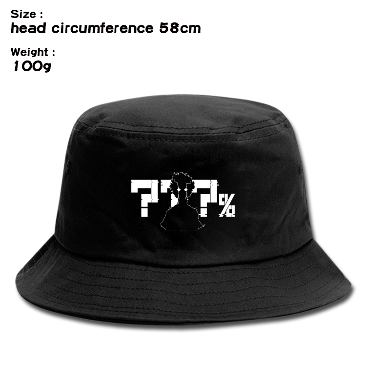 Mob Psycho 100 Anime canvas fisherman hat sun hat 58cm