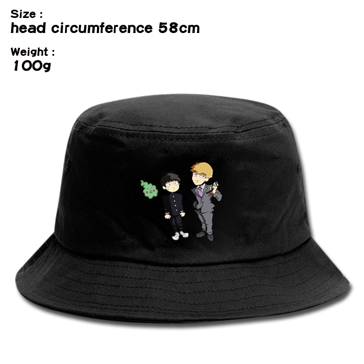 Mob Psycho 100 Anime canvas fisherman hat sun hat 58cm