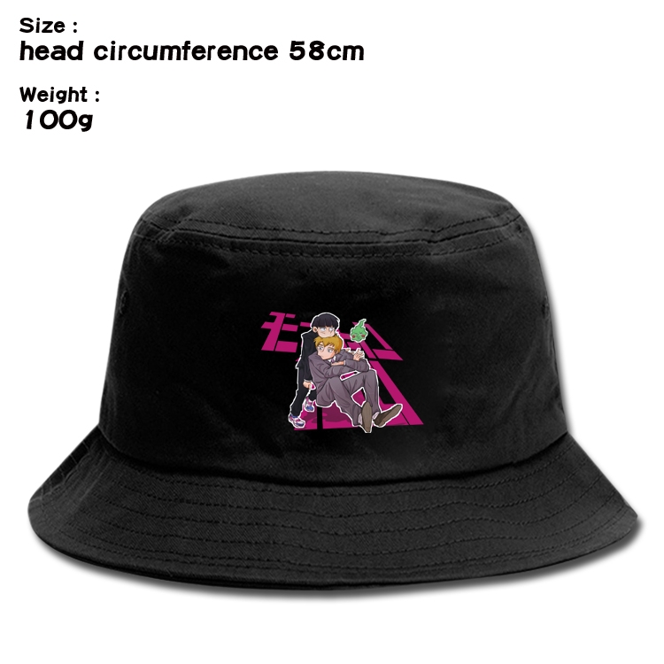 Mob Psycho 100 Anime canvas fisherman hat sun hat 58cm