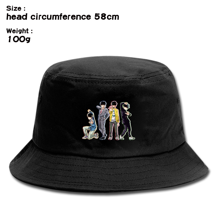 Mob Psycho 100 Anime canvas fisherman hat sun hat 58cm