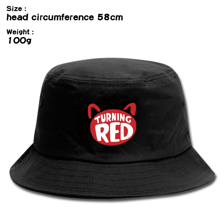 Turning Red  Anime canvas fisherman hat sun hat 58cm