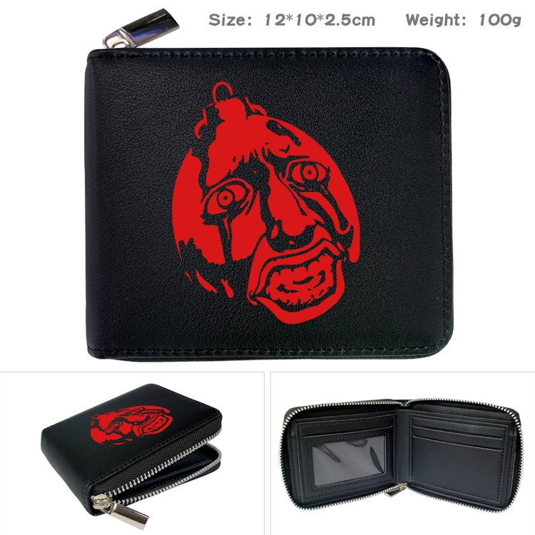 Berserk Anime Full Color Short All Inclusive Zipper Wallet 10x12x2.5cm