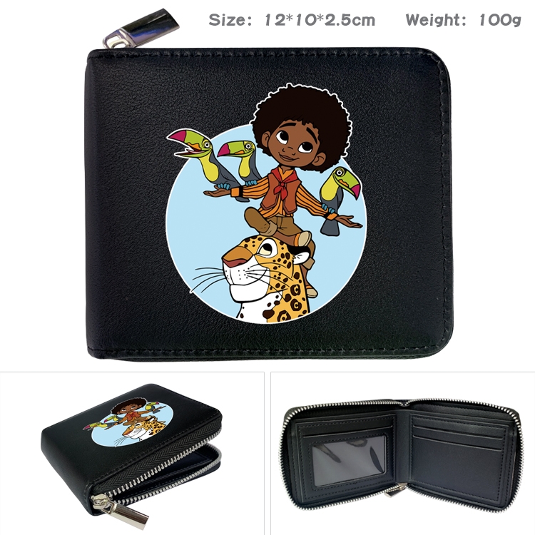 full house of magic Anime Full Color Short All Inclusive Zipper Wallet 10x12x2.5cm