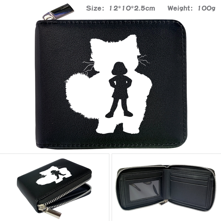 Turning Red Anime Full Color Short All Inclusive Zipper Wallet 10x12x2.5cm