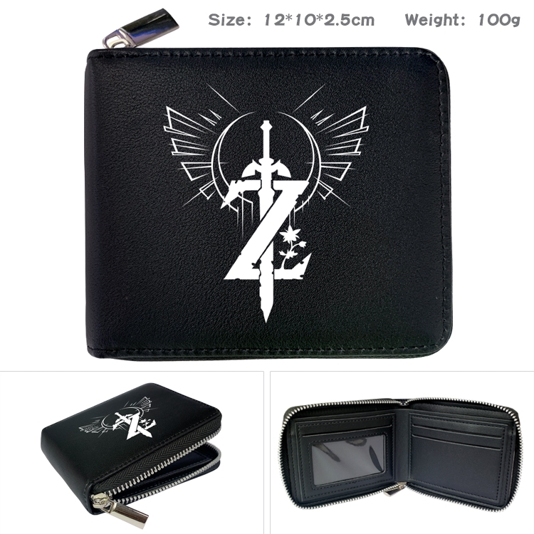 The Legend of Zelda Anime Full Color Short All Inclusive Zipper Wallet 10x12x2.5cm