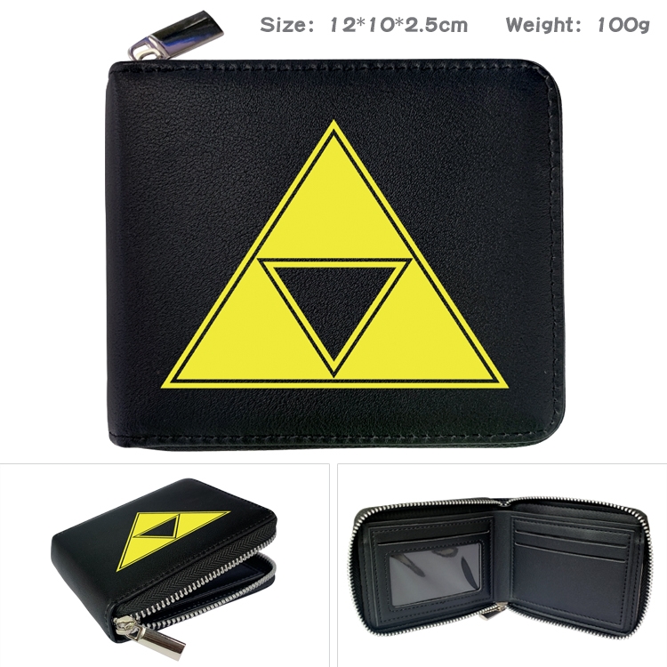 The Legend of Zelda Anime Full Color Short All Inclusive Zipper Wallet 10x12x2.5cm