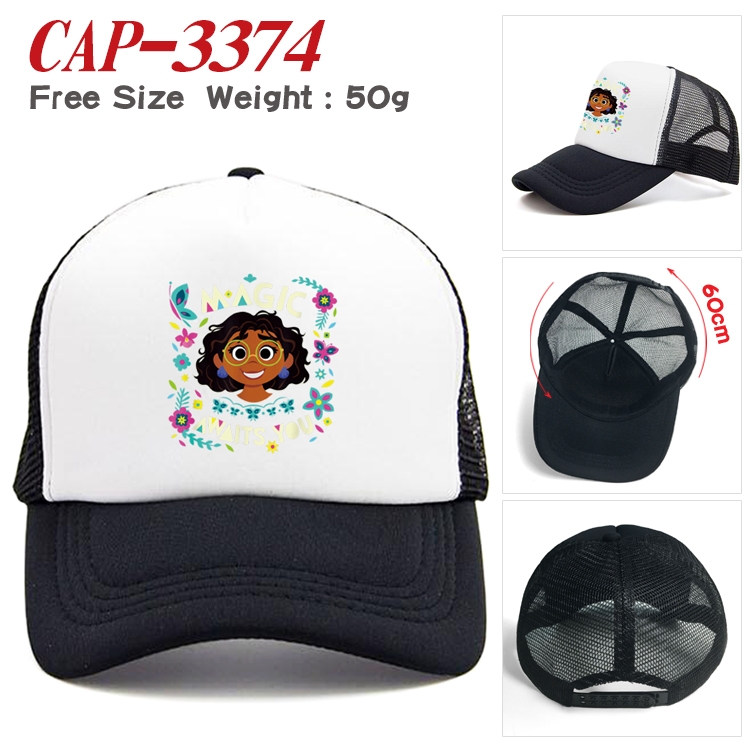 Encanto Anime mesh cap peaked cap sun hat 60cm CAP-3374