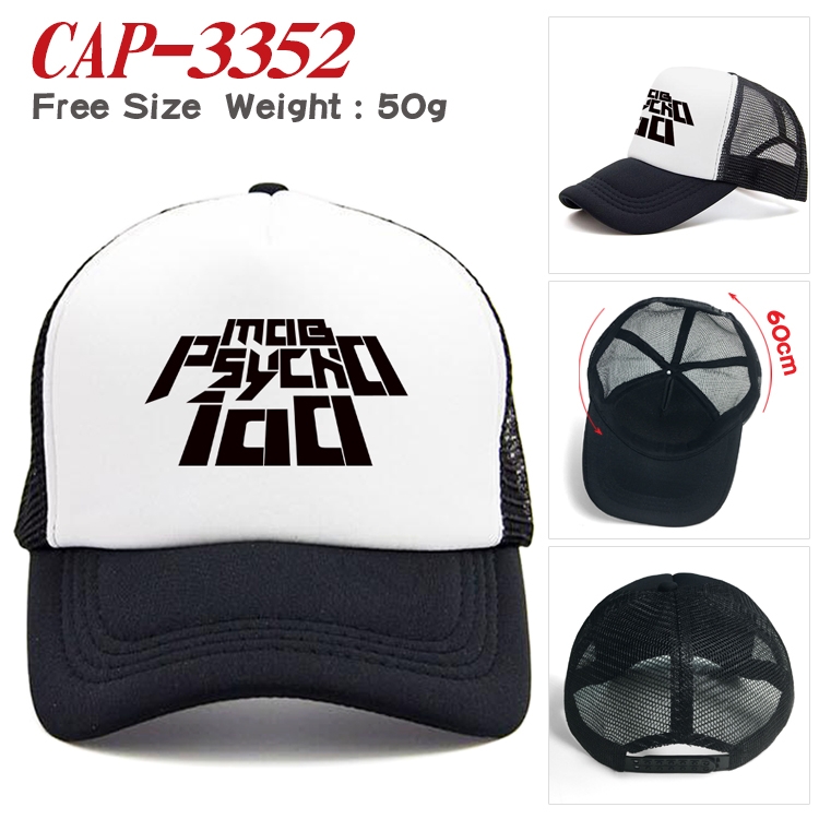 Mob Psycho 100 Anime mesh cap peaked cap sun hat 60cm CAP-3352