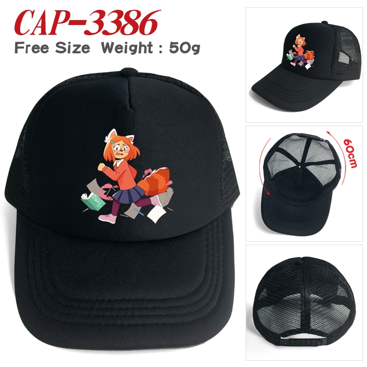 Turning Red Anime mesh cap peaked cap sun hat 60cm CAP-3386