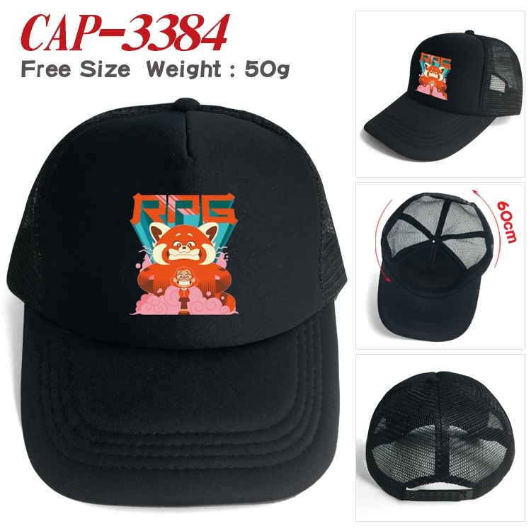 Turning Red Anime mesh cap peaked cap sun hat 60cm CAP-3384