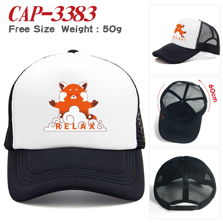 Turning Red Anime mesh cap peaked cap sun hat 60cm CAP-3383