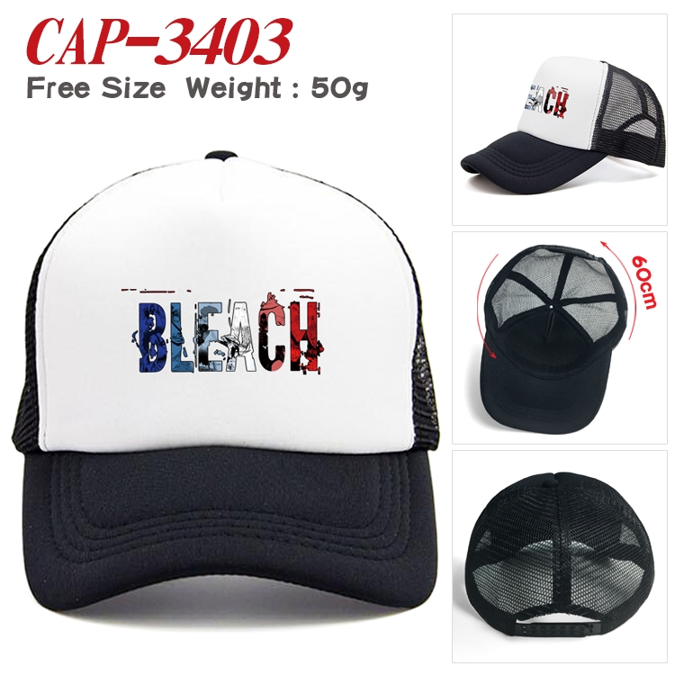 Bleach Anime mesh cap peaked cap sun hat 60cm CAP-3403