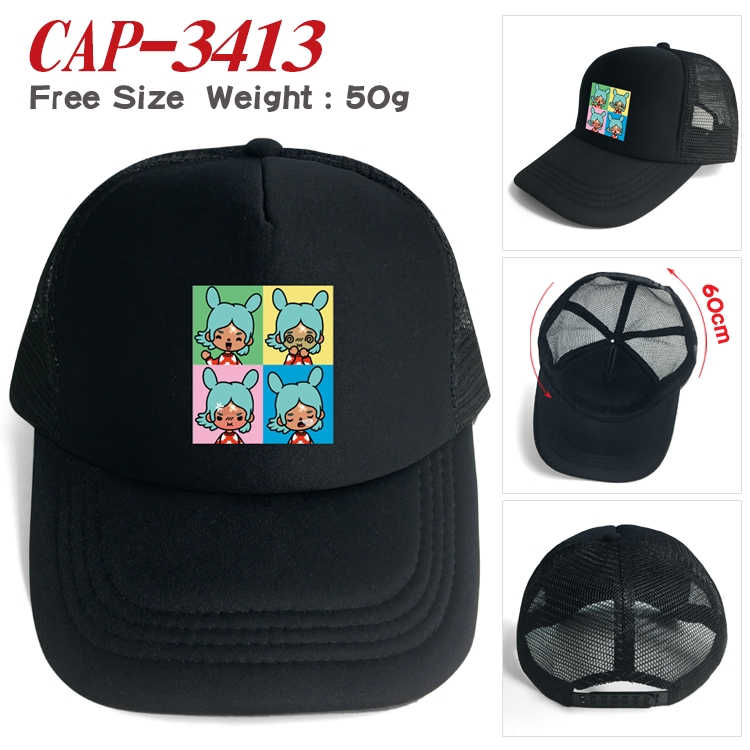 toca life world Anime mesh cap peaked cap sun hat 60cm CAP-3413