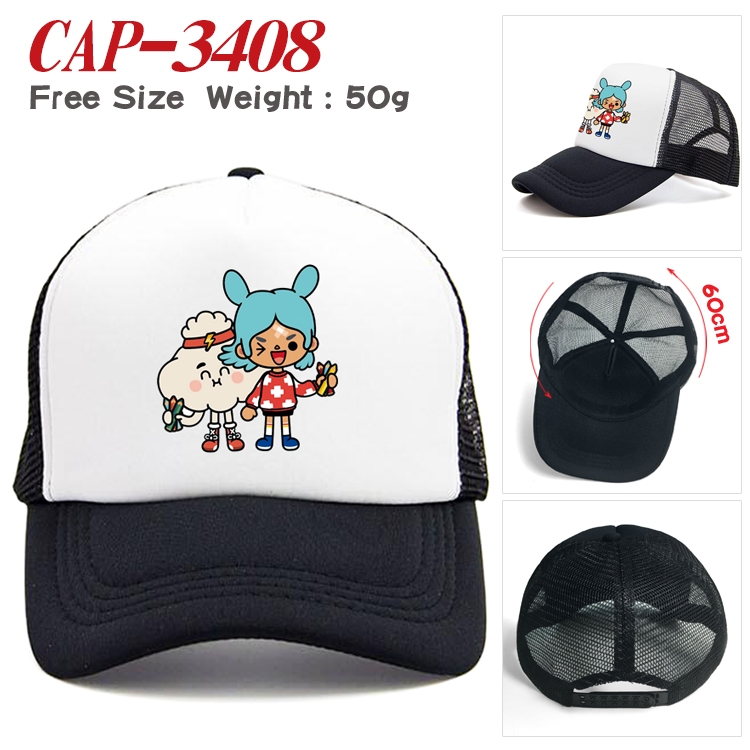 toca life world Anime mesh cap peaked cap sun hat 60cm CAP-3408