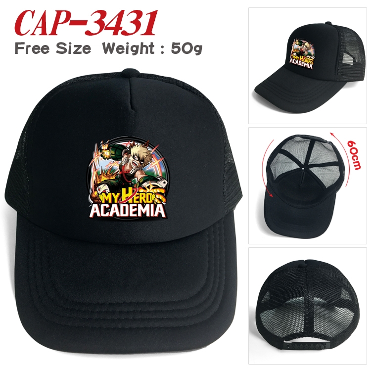 My Hero Academia Anime mesh cap peaked cap sun hat 60cm  CAP-3431